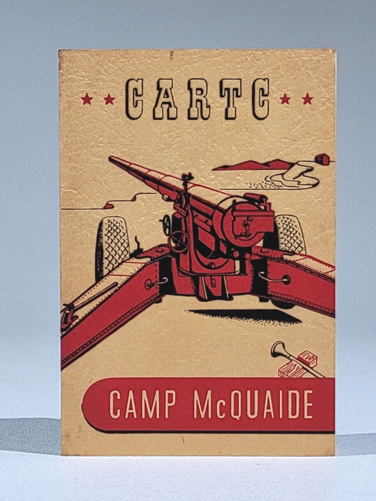 Item #1021 CARTC Camp McQuaide. U. S. Army Coast Artillery, Brig. Gen. C. D. Y. Ostrom.