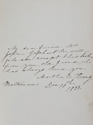 Memoirs of a Maryland Volunteer. War with Mexico, in the Years 1846-7-8