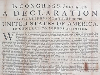 Item #1042 In Congress, July 4, 1776. A Declaration By the Representatives of the United States...