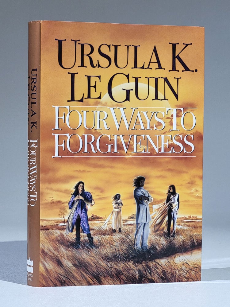 Item #1054 Four Ways to Forgiveness (Signed). Ursula Le Guin, roeber.