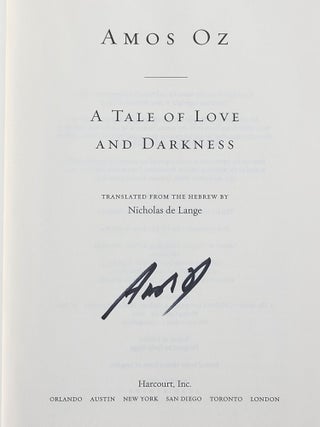 A Tale of Love and Darkness (Signed)
