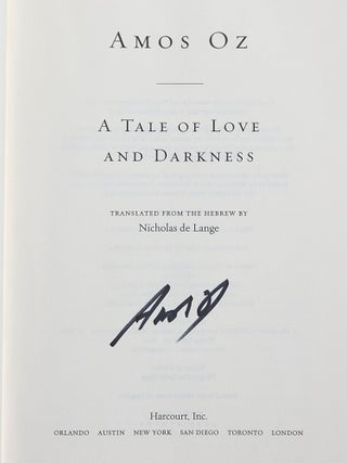 A Tale of Love and Darkness (Signed)