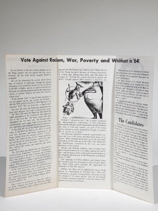 Vote Socialist Workers: *Freedom Now *Peace *Jobs for all *End the witchhunt *Independent labor and Negro political action. Students for DeBerry and Shaw
