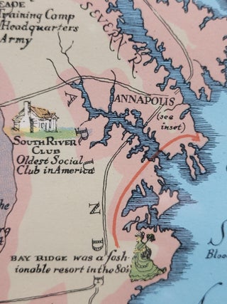 An Historical and Literary Map of the Old Line State of Maryland, Showing Forth Diverse Curious and Notable Facts Relating to Scenes, Incidents and Persons Worthy to be Recalled on the State's Three Hundredth Anniversary