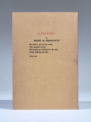 Salmagundi and a Poem by Ernest M. Hemingway