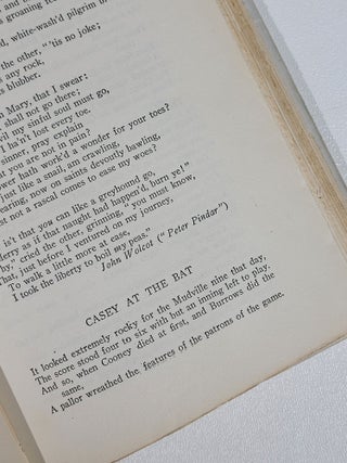 A Treasury of Humorous Poetry; Being a Compilation of Witty, Facetious, and Satirical Verse Selected from the Writings of British and American Poets [and first appearance of "Casey at the Bat" in an anthology]