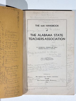 The 1936 Handbook of The Alabama State Teachers Association