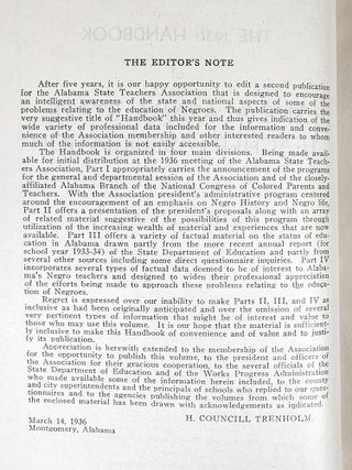 The 1936 Handbook of The Alabama State Teachers Association