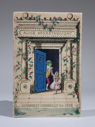 Item #1130 Alice Aforethought, Guiness Carrolls for 1938. Guinness