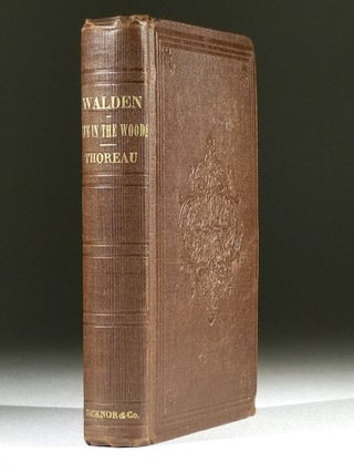 Item #11516 Walden; Or, Life in the Woods. Henry Thoreau, avid