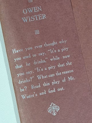 Watch Your Thirst: A Dry Opera in Three Acts (Signed)