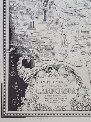 Item #1155 The United States as Viewed by California (Very Unofficial). Ernest Dudley Chase