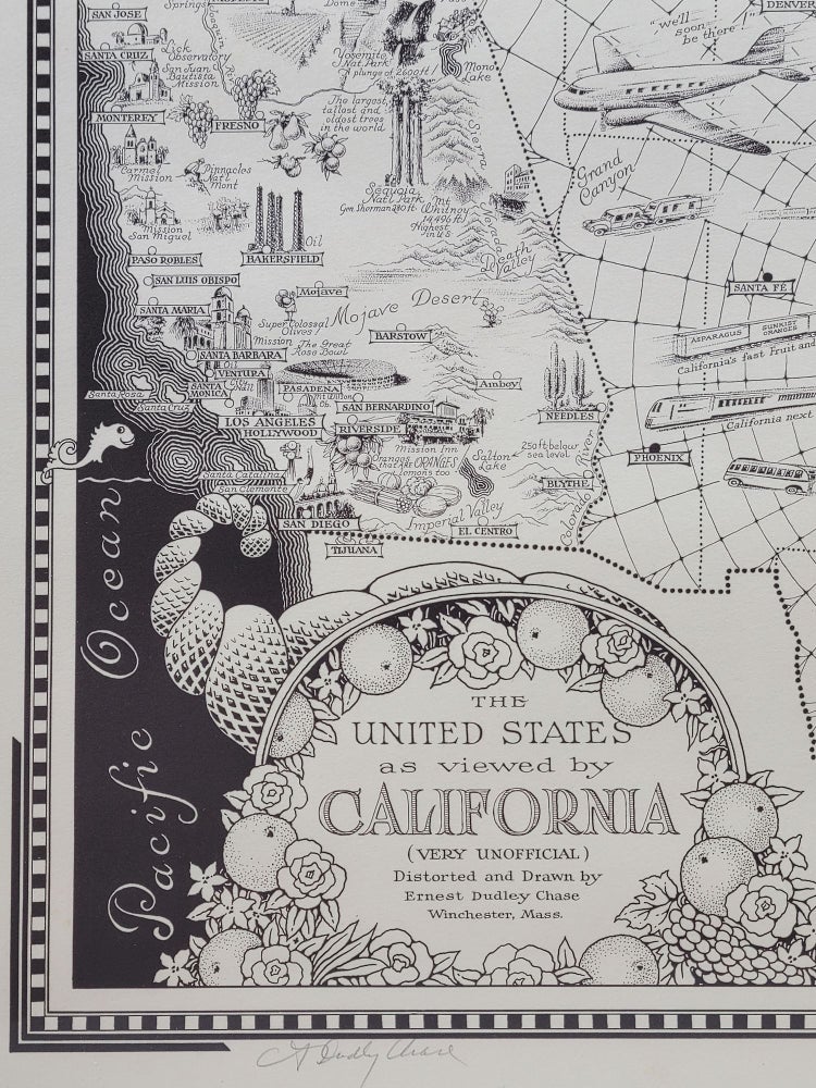 Item #1155 The United States as Viewed by California (Very Unofficial). Ernest Dudley Chase.