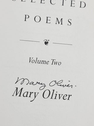 New and Selected Poems Volumes One and Two (Signed)