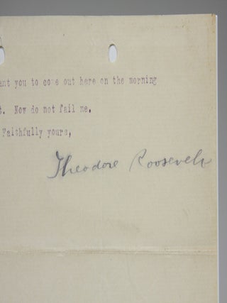 June 10, 1901 Typed Letter, Signed as Vice-President, to Col. William Cary Sanger Regarding the Acquaintance of Young College Men with Politics--Especially in Harvard