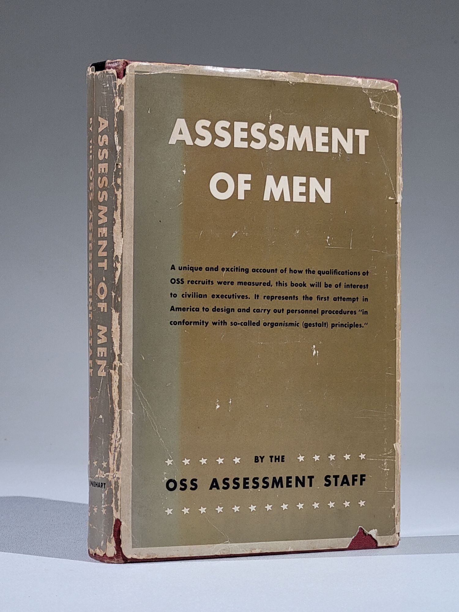 Assessment of Men: Selection of Personnel for the Office of Strategic  Services, OSS Assessment Staff
