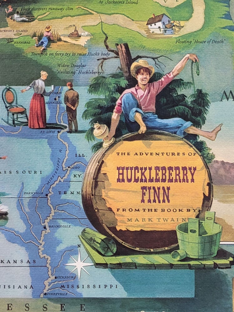 Item #1165 The Adventures of Huckleberry Finn from the Book by Mark Twain. Everett Henry, Edward.