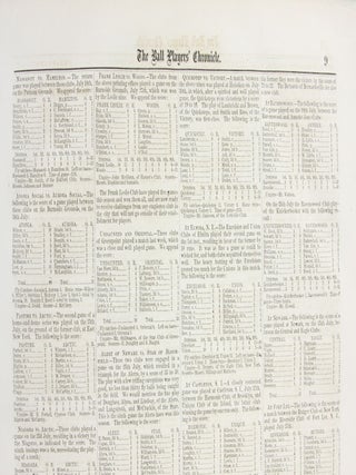 The Ball Players Chronicle: A Weekly Journal Devoted to the Interests of the American Game of Base Ball and Kindred Sports of the Field