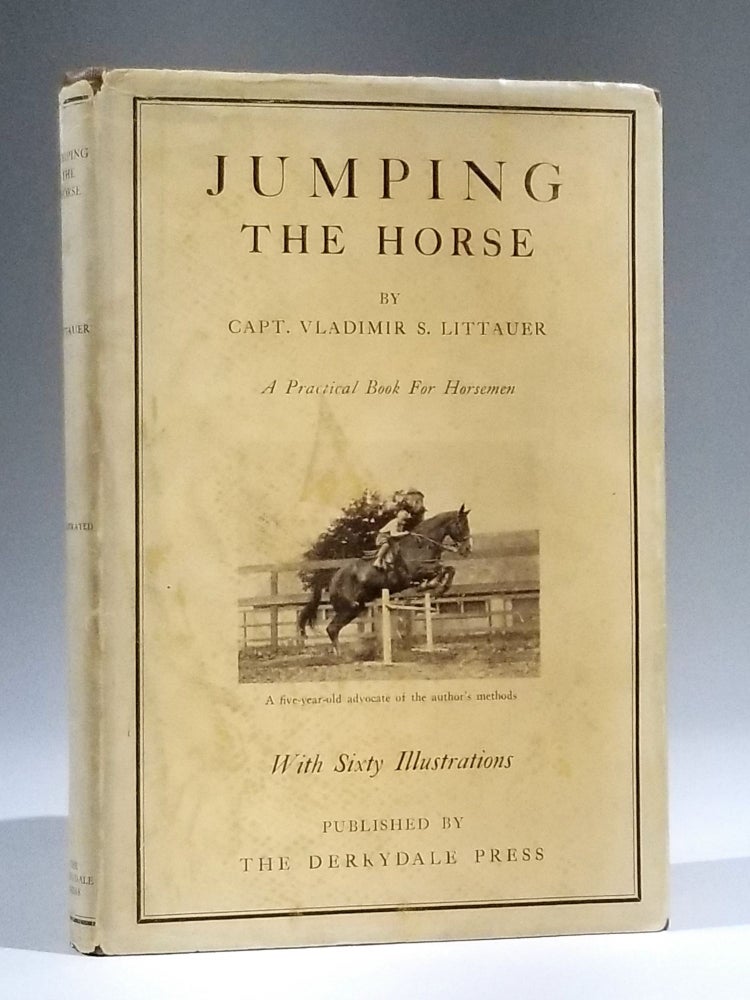 Item #11678 Jumping the Horse. Sports, Captain Littauer, ladimir, tanislas.