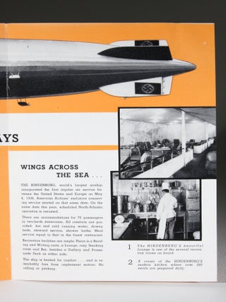 Now..Fly to Europe! Via Airship "Hindenburg" and American Airlines Inc.