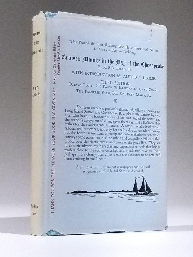 Item #11687 Cruises, Mainly in the Bay of the Chesapeake. Robert Barrie, George Barrie Jr, Alfred L. Loomis.
