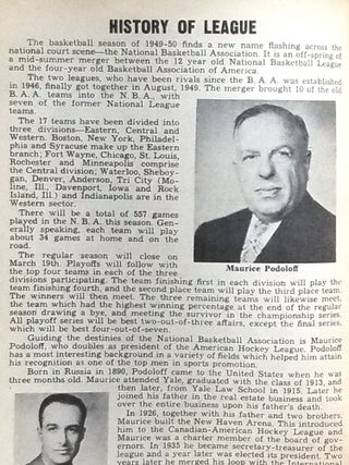 National Basketball Association 1949-1950 Record Book