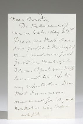 Item #11700 Autograph Letter Discussing Speaking Engagements, Consequent Fatigue. Julia Ward Howe