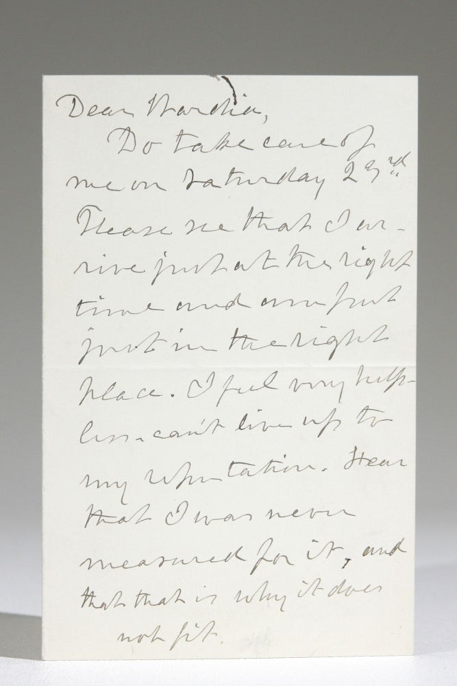 Item #11700 Autograph Letter Discussing Speaking Engagements, Consequent Fatigue. Julia Ward Howe.