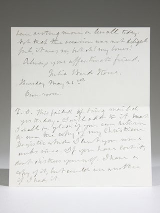 Autograph Letter Discussing Speaking Engagements, Consequent Fatigue