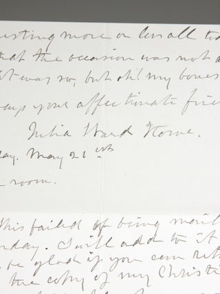 Autograph Letter Discussing Speaking Engagements, Consequent Fatigue