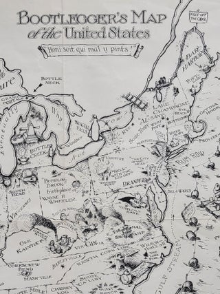 Item #1176 Bootlegger's Map of the United States. Edward McCandlish