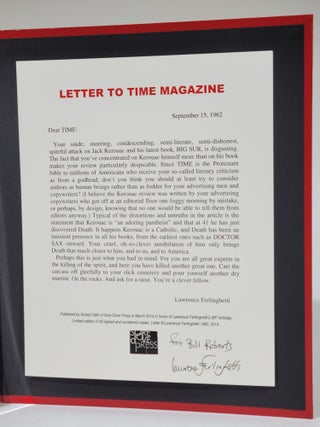 Letter to TIME Magazine (Signed)