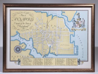 Map of Annapolis, Capital of the State of Maryland