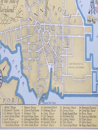 Map of Annapolis, Capital of the State of Maryland
