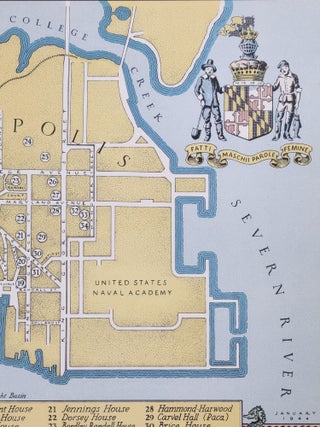Map of Annapolis, Capital of the State of Maryland