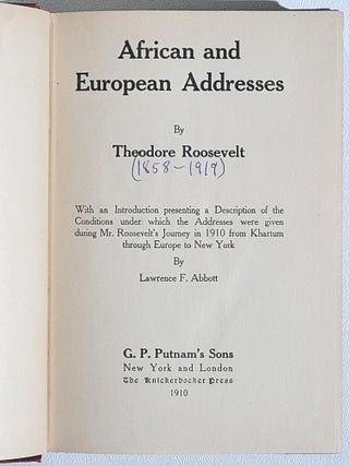 African and European Addresses