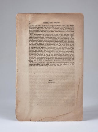 The Speeches of Mr. Bacon and Mr. Nicholson, in the National House of Representatives, in Defence of the Bill Received from the Senate, Entitled, "An Act to repeal certain Acts respecting the organization of the Courts of the United States." February, 1802