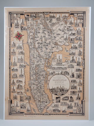 A Pictorial Map of that portion of New York City known as Manhattan, also showing parts of the Bronx