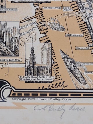 A Pictorial Map of that portion of New York City known as Manhattan, also showing parts of the Bronx