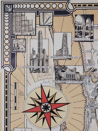 A Pictorial Map of that portion of New York City known as Manhattan, also showing parts of the Bronx