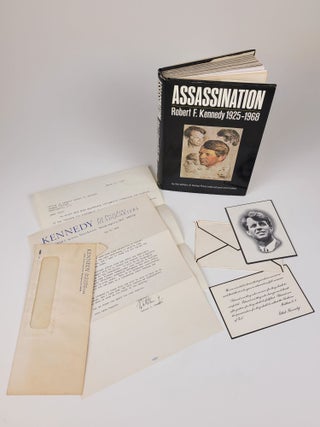 Typed Letter, Signed, on Presidential Campaign Letterhead Dated May 20, 1968, together with: 1) the original letter to which it replies, 2) a memorial card and thank you note in mailing envelope franked by Ethel Kennedy, and 3) the book "Assassination: Robert F. Kennedy 1925-1968," by the editors of UPI and Cowles