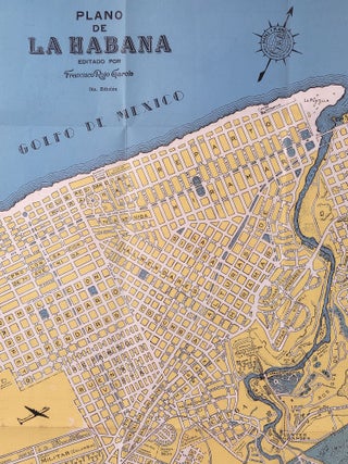Item #1241 Plano de La Habana y Marianao a Colores. Map of Havana Cuba