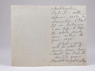 Autograph Letter Discussing "The Woman's Bible" Prior to Its Publication