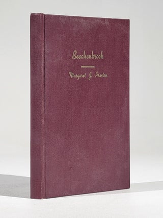 Item #1246 Beechenbrook; A Rhyme of the War. Margaret Preston, unkin