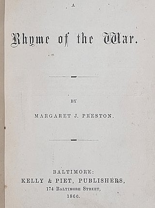 Beechenbrook; A Rhyme of the War