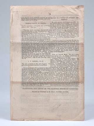 Who are the Disunionists? Breckinridge and Lane, the True Union Candidates. Breckinridge and Lane Campaign Document, No. 16