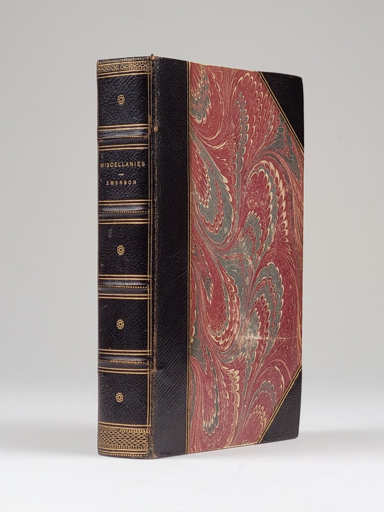 Item #1254 Miscellanies; Embracing Nature, Addresses, and Lectures. Emerson, alph, aldo.