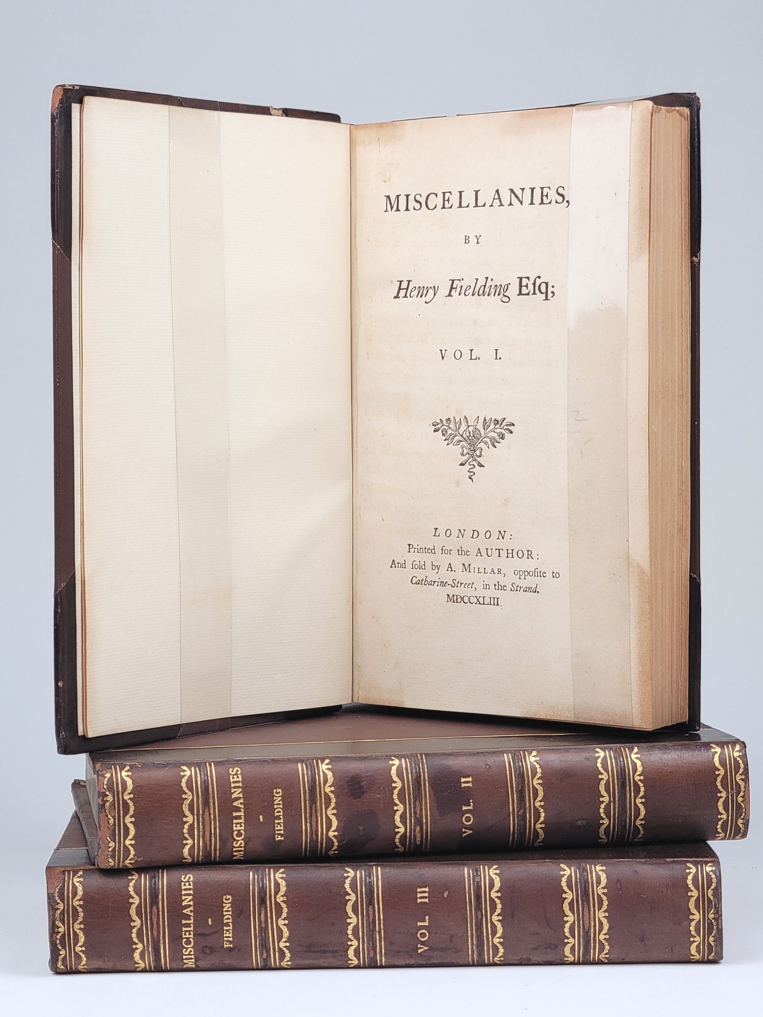 Henry Fielding Romans Gallimard 洋書 Miscellanies in 3 volumes | Henry Fielding | First edtion