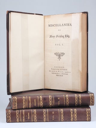 Item #1257 Miscellanies (in 3 volumes). Henry Fielding
