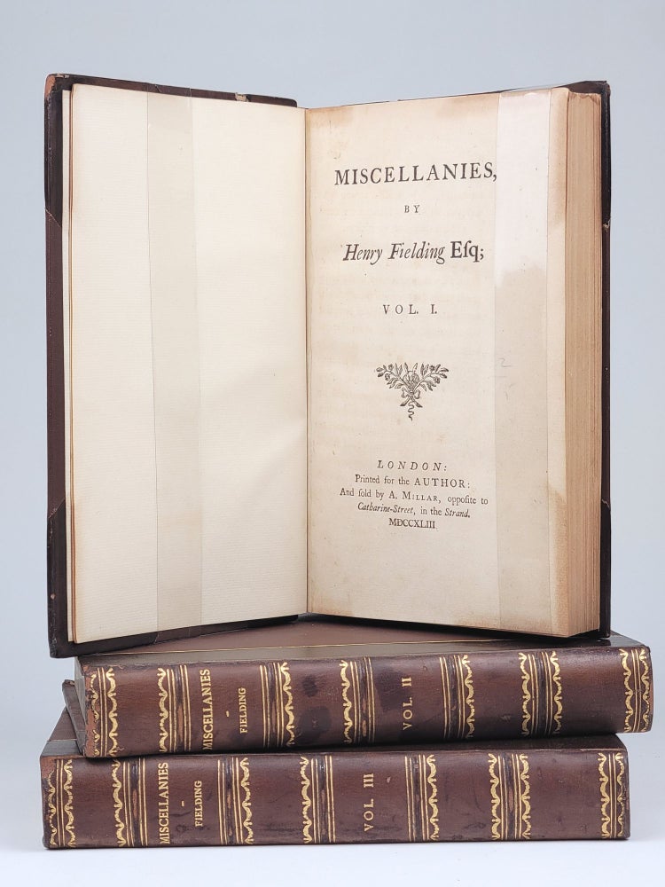 Item #1257 Miscellanies (in 3 volumes). Henry Fielding.